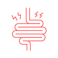Icon for diarrhea or colitis (inflammation of your intestines)