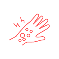 Icon for severe skin reaction